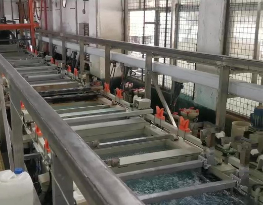 Electroless copper deposition line
