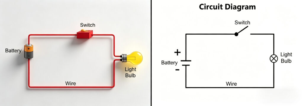 Electronic circuit symbols